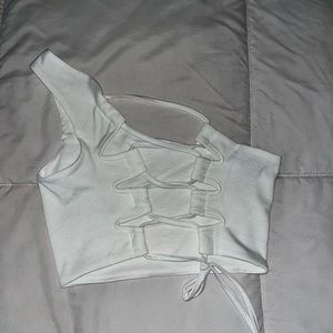 Off the shoulder crop top